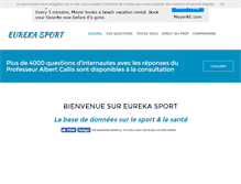 Tablet Screenshot of eureka-sport.com